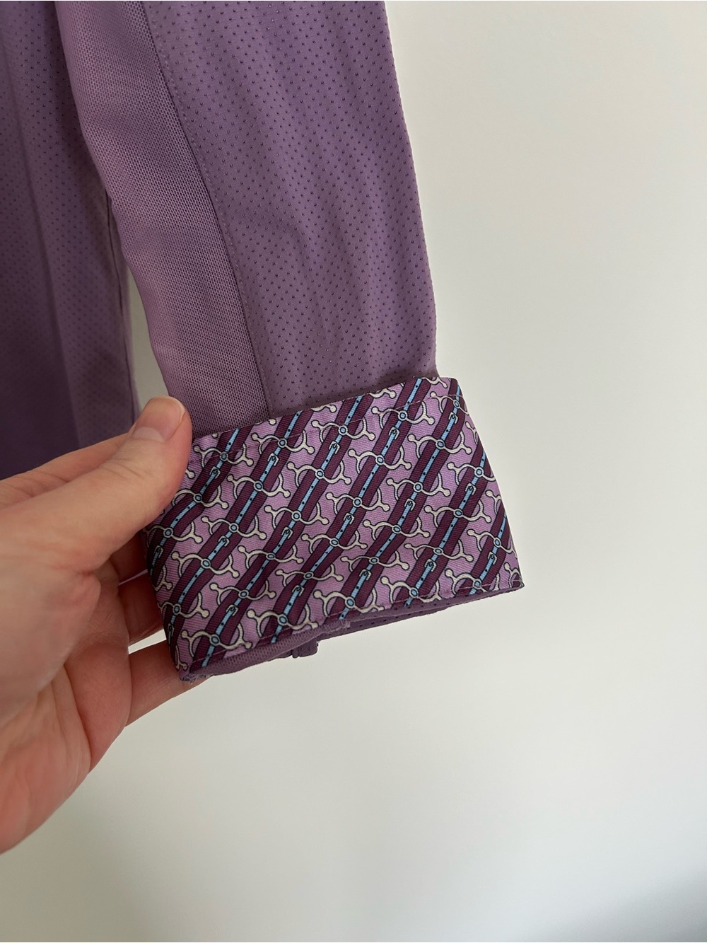 Essex Classics Equestrian Collared Show Shirt Top Size XL Purple - Picture 5 of 5